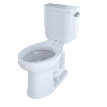 CST244EFR-01 Elongated 128 GPF Universal Height Toilet, Cotton White