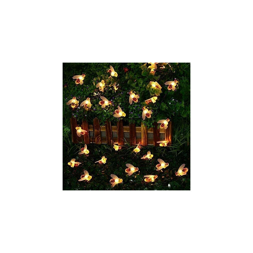 8 Mode Waterproof Outdoor Honey Bee Fairy String Lights