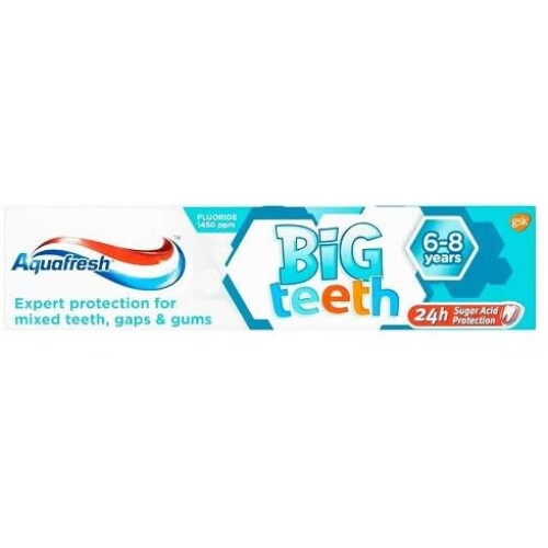 Aquafresh Big Teeth Toothpaste for Kids, 50 ml, 6-8 Years