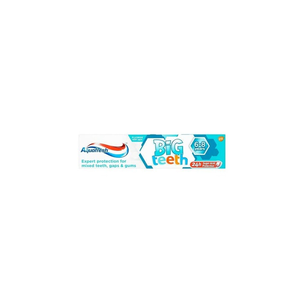 Aquafresh Big Teeth Toothpaste for Kids, 50 ml, 6-8 Years