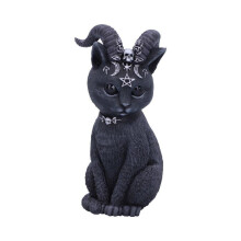 Objet décoratif - NEMESIS NOW - Pawzuph Horned Occult Cat Figurine - Blanc - Plastique - Résine