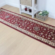 (60x230cm (Runner)) Classic Oriental Chinese Sincerity Soft Sherborne Traditional Hallway Runners Rugs in Red
