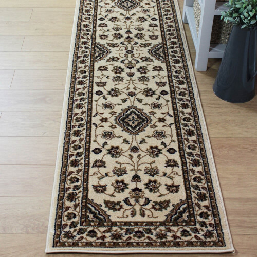 Traditional Hall Runner Rug (60x230cm (Runner)) Classic Oriental Chinese Sincerity Soft Sherborne ...