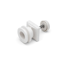 4 x Shower Door Rollers Joint Ball Grooved Sovereign Wheels 19mm L1