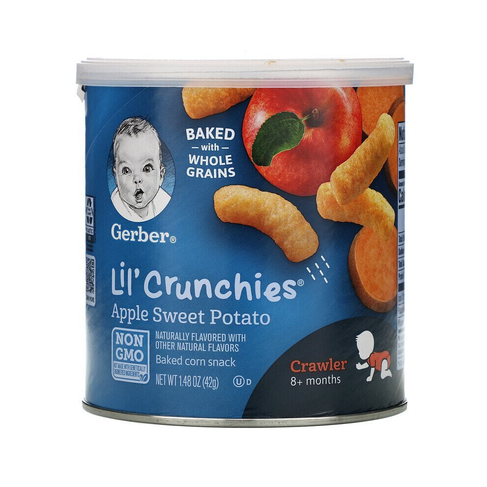 Gerber, Lil' Crunchies, 8+ Months, Apple Sweet Potato, 1.48 oz (42 g)