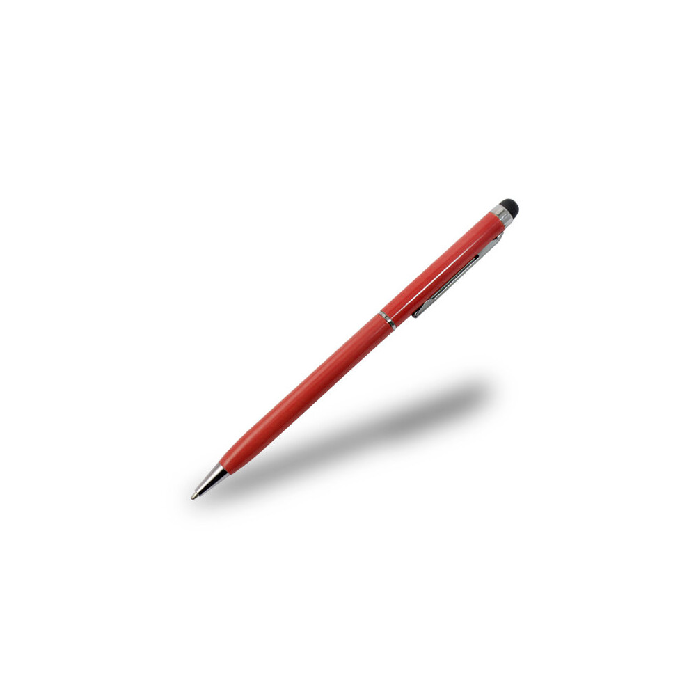 (Red) Slim 2 In 1 Ballpoint Pen & Capacitive Stylus For Smartphones, Tablets And Pc's Red 5055546005458