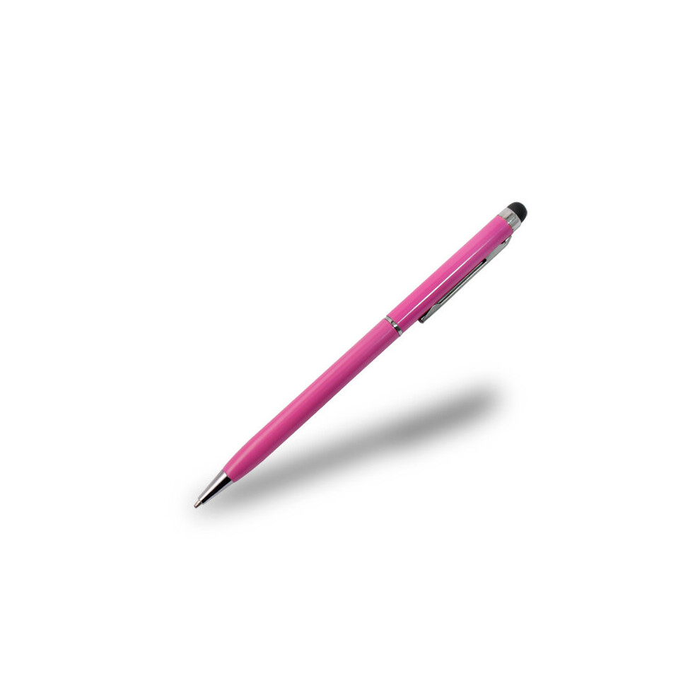 (Pink) Slim 2 In 1 Ballpoint Pen & Capacitive Stylus For Smartphones, Tablets And Pc's Pink 5055546005441