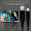 (2M, Black) Type-C USB Data & Fast Charging Cable for iPhone 16 and Samsung Galaxy New Series 2