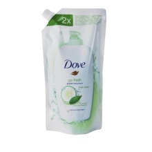 Dove hand wash refil 500ml double refil pack cucumber & green tea