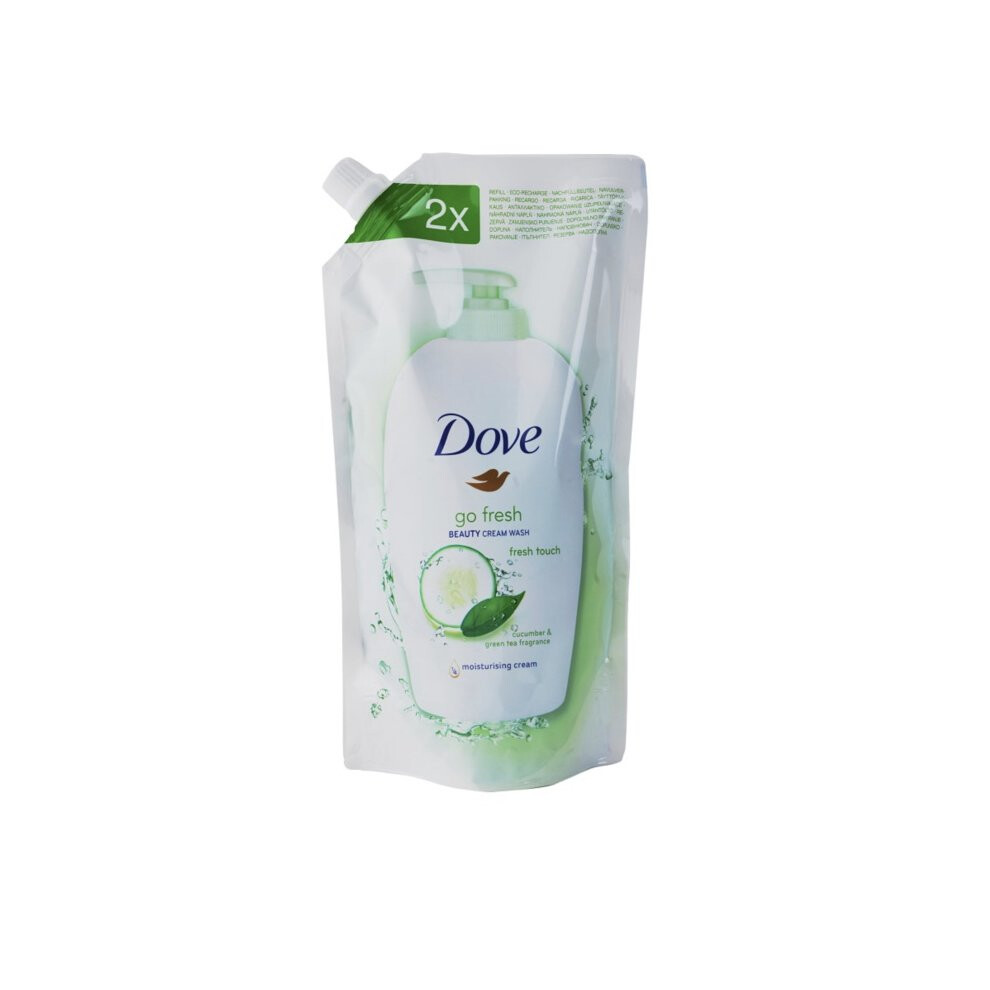 Dove hand wash refil 500ml double refil pack cucumber & green tea