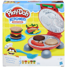 Play-Doh Kitchen Creations Cooks Can Grill Burger Barbecue Playset