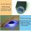 Ranpo Solar Powered LED Car Cup Coaster Auto Mat Pad Holder Lights 4