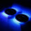 Ranpo Solar Powered LED Car Cup Coaster Auto Mat Pad Holder Lights 1