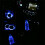 Ranpo Solar Powered LED Car Cup Coaster Auto Mat Pad Holder Lights 2