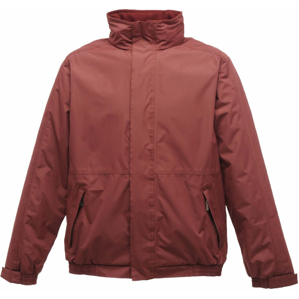 Regatta Professional Men's Dover Fleece Lined Waterproof Insulated Bomber Jacket Burgundy, Size: Xxxl