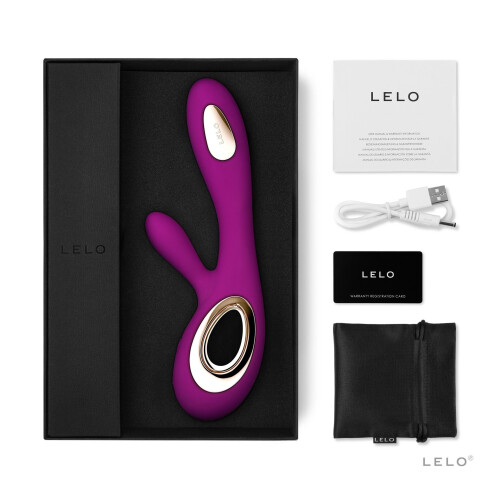 LELO Lelo Soraya Wave Dual Action Vibrator Deep Rose 1