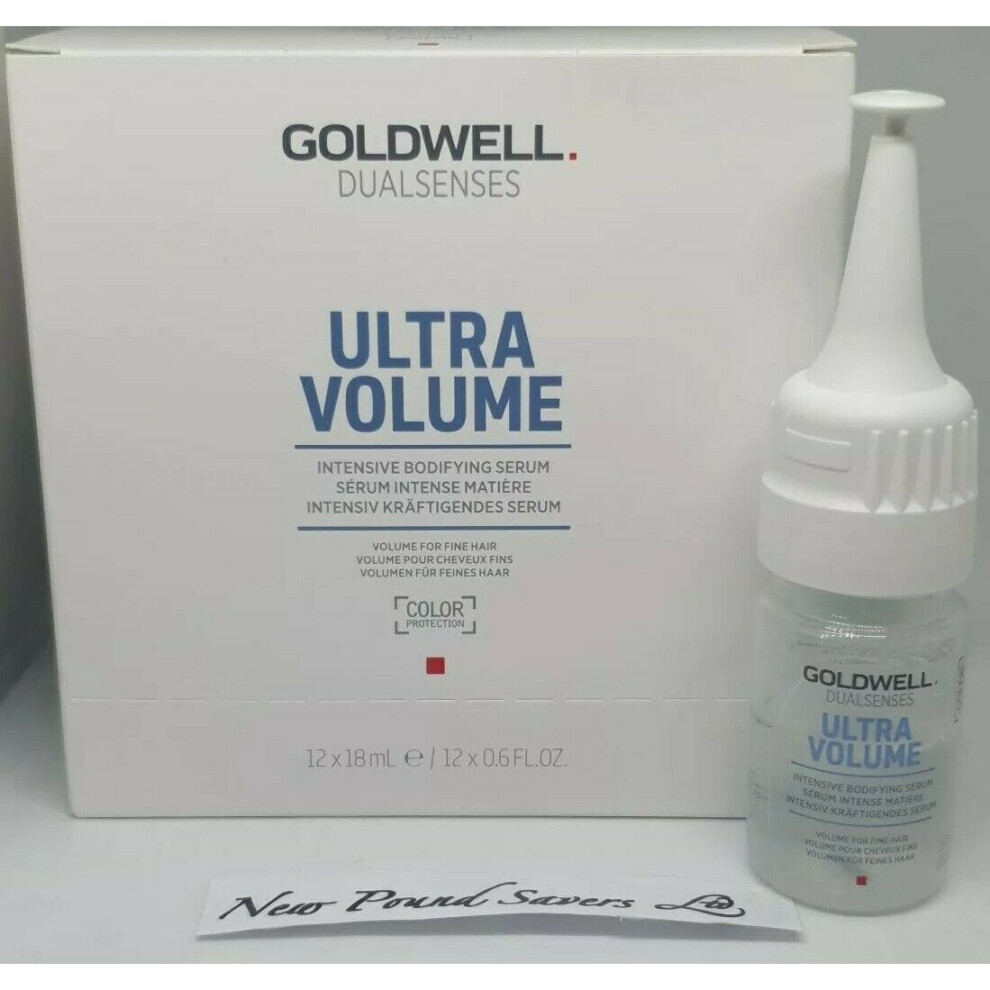 Goldwell Dualsenses Ultra Volume Intensive Bodifying Serum 12 x 18 Ml