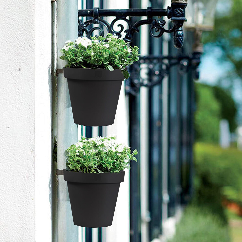 (2pk) GEEZY Outdoor Drain Pipe Flower Pot | Garden Plant Hanger