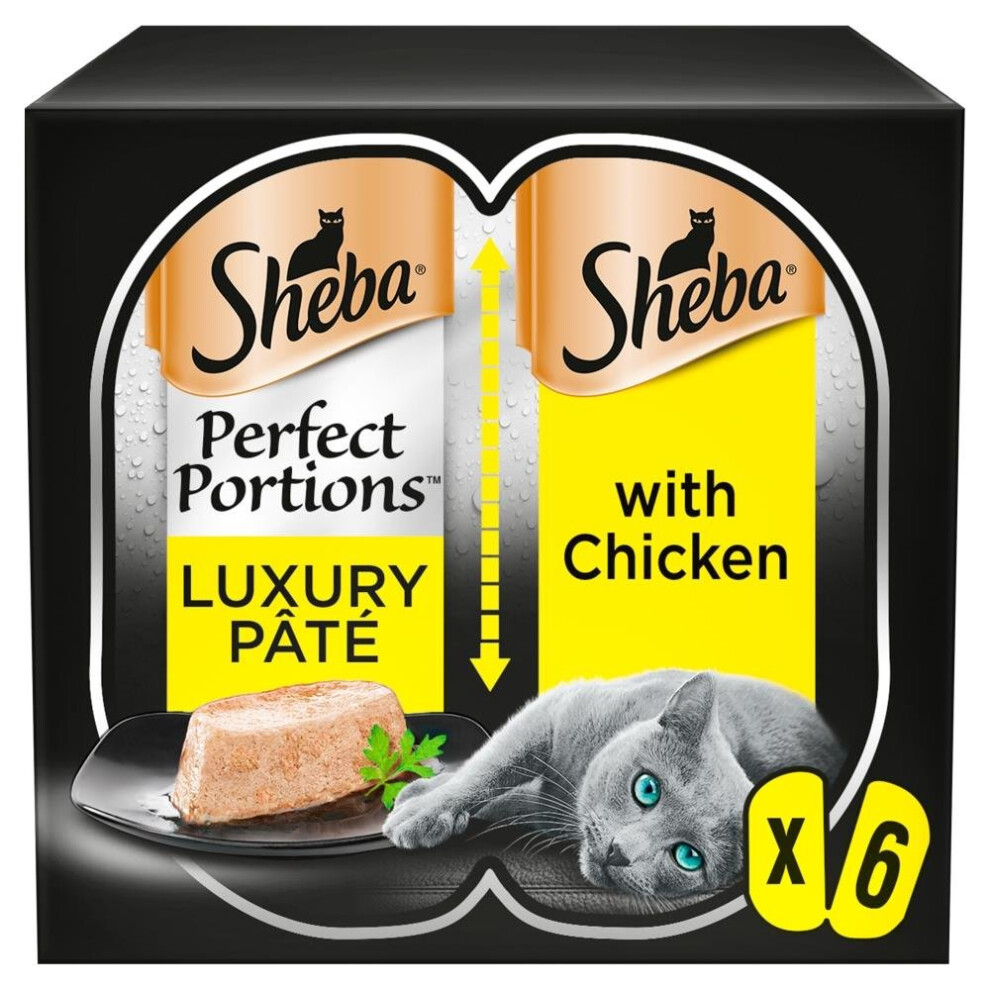 Sheba Perfect Portions Adult Cat Food Chicken in Loaf - 48 x 37.5g