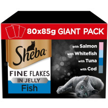 Gelatina al gusto di pesce Sheba Delicacy 80x85g