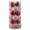 24pc Vickerman White & Red 4-Finish Assorted Ball Ornament Set - 2.4" 5
