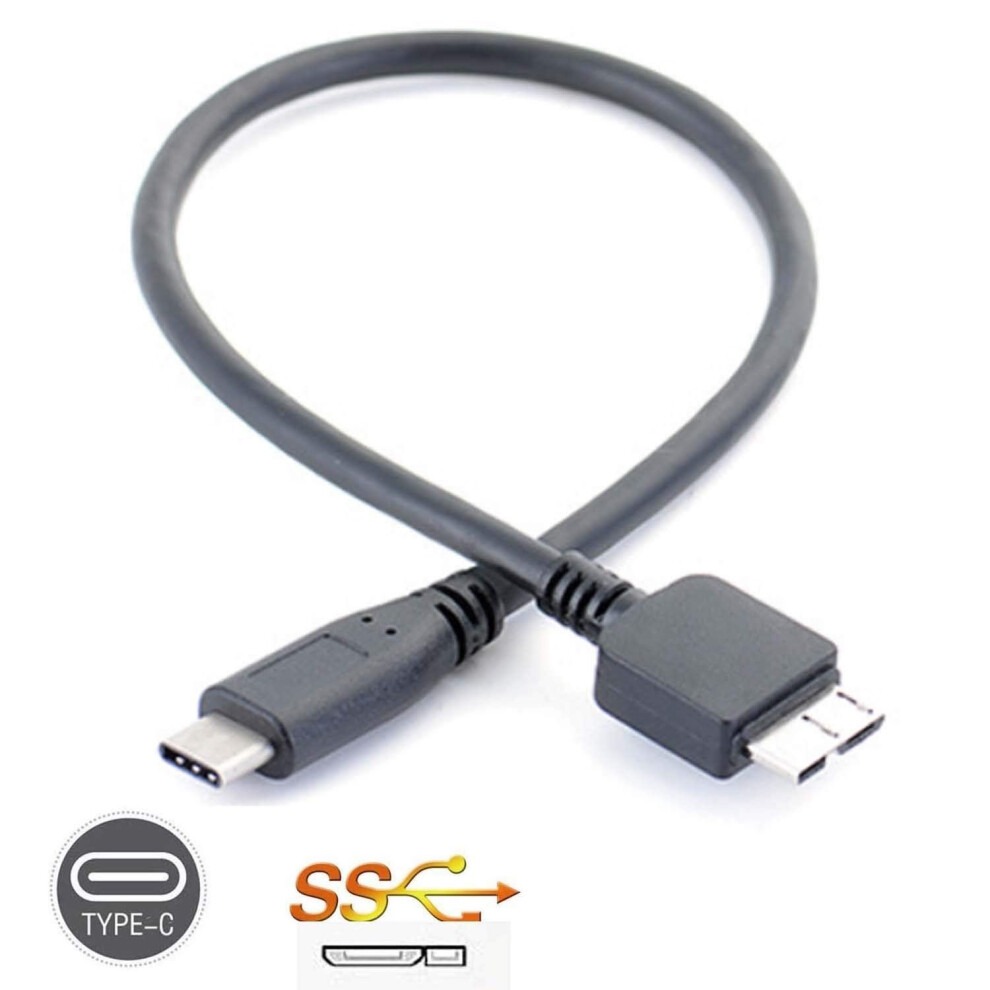 USB 3.0 to USB C 3.1 USB Cable for Toshiba Canvio Ready External Hard Drive