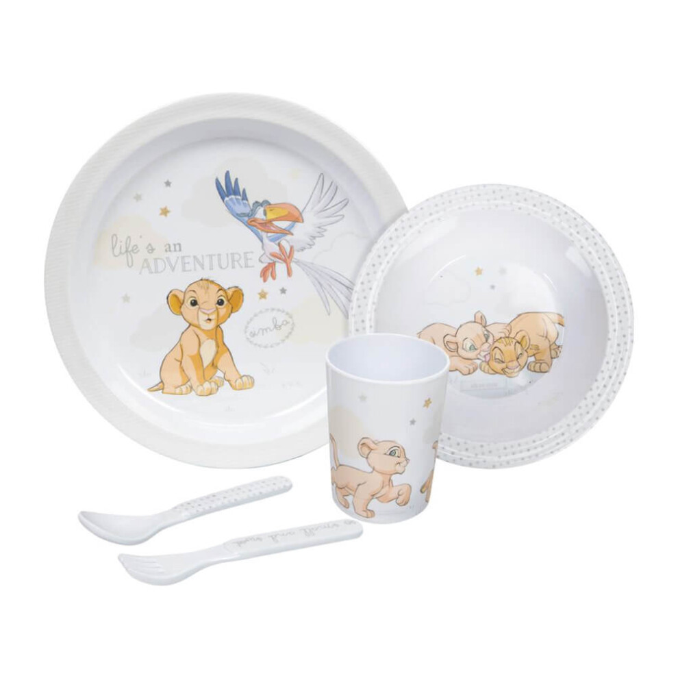 Disney Baby Magical Beginnings Simba 5 Piece Dinner Set
