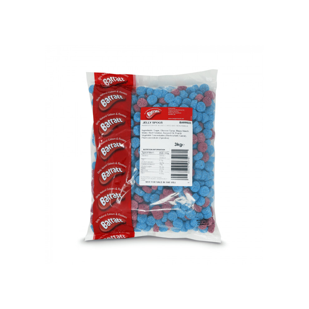 Barratt Full 3Kg Bag Of Jelly Spogs Sweets