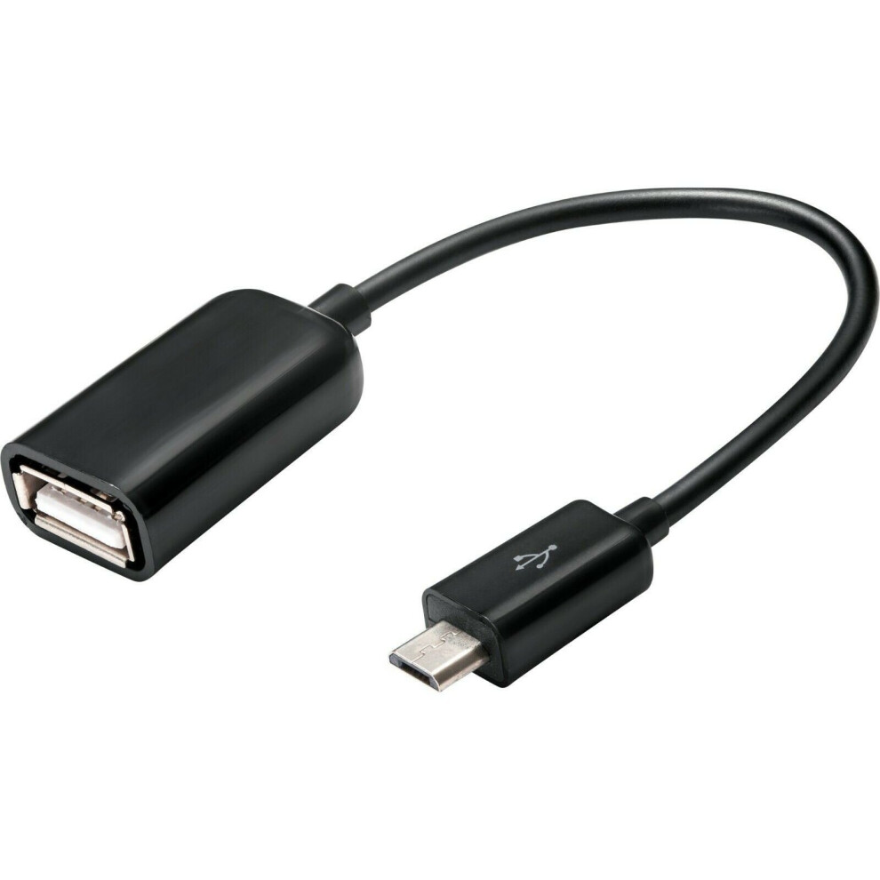 For Abbott FreeStyle USB OTG Cable Male Type Adapter Data Sync Black