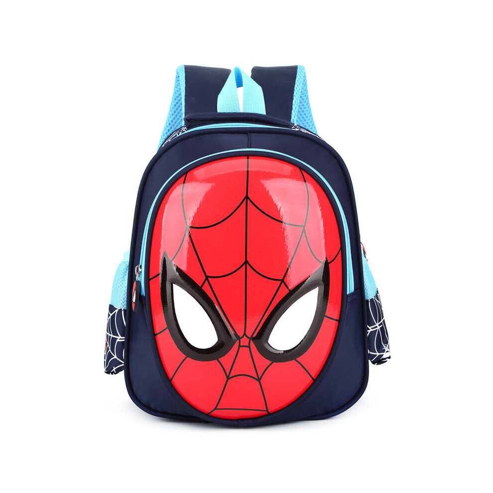 (Dark ) Spiderman Backpack Kids Boys Girl School Rucksack Shoulder Bag Blue