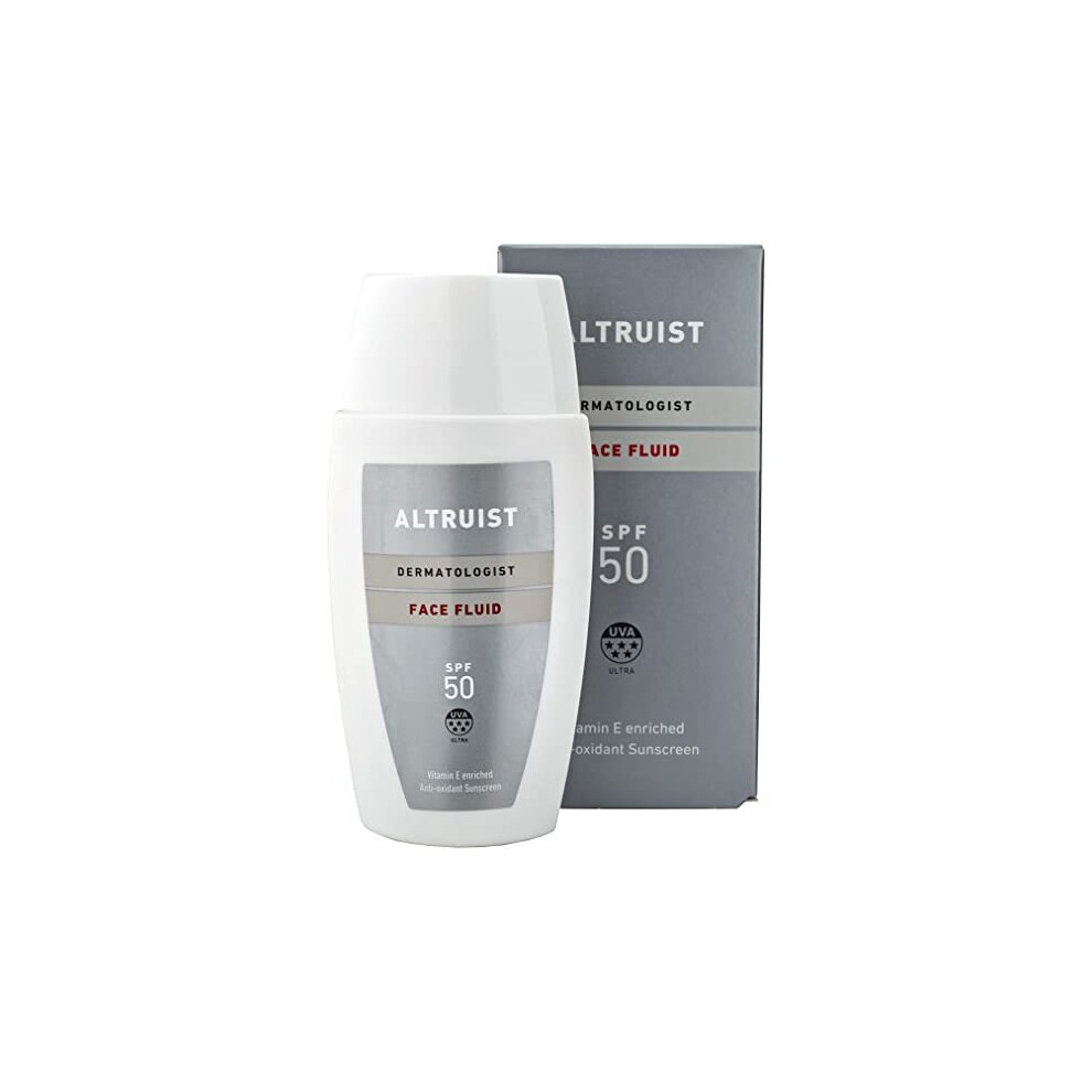 Altruist Light Dermatologist Sunscreen Fluid Spf 50 5* Uva Antioxidant Face Protect