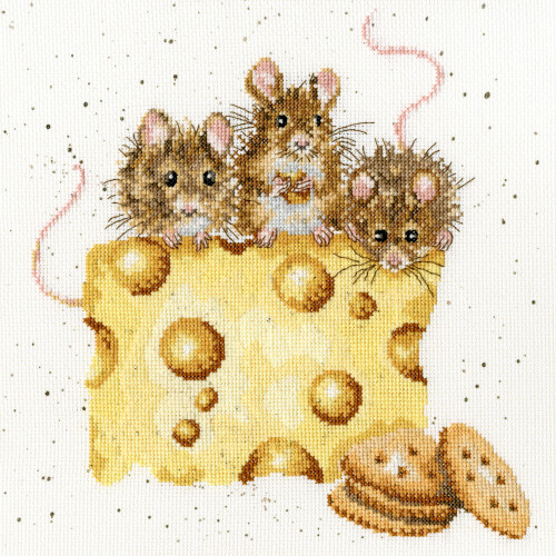 Bothy Threads Cross Stitch Kit - Crackers About Cheese