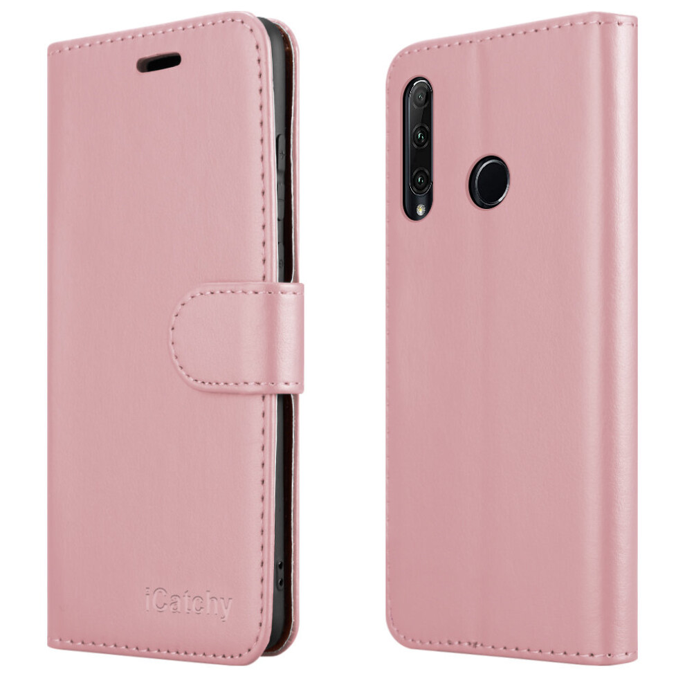(Rose Gold) For Huawei Honor 20E Leather Wallet Case Multicoloured 5056298096626