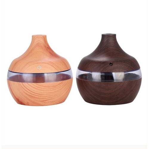 (Dark Brown ) Aroma Essential Oil Electric Humidifier 2