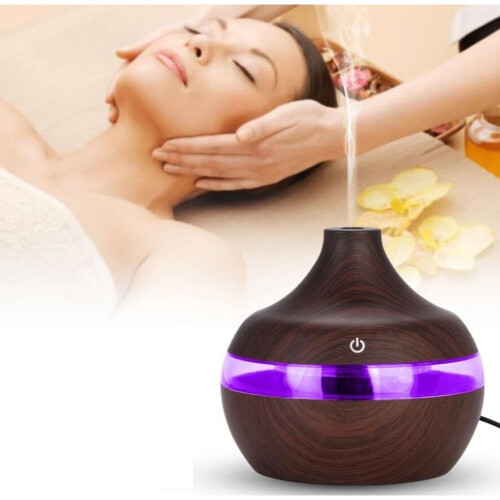 (Dark Brown ) Aroma Essential Oil Electric Humidifier