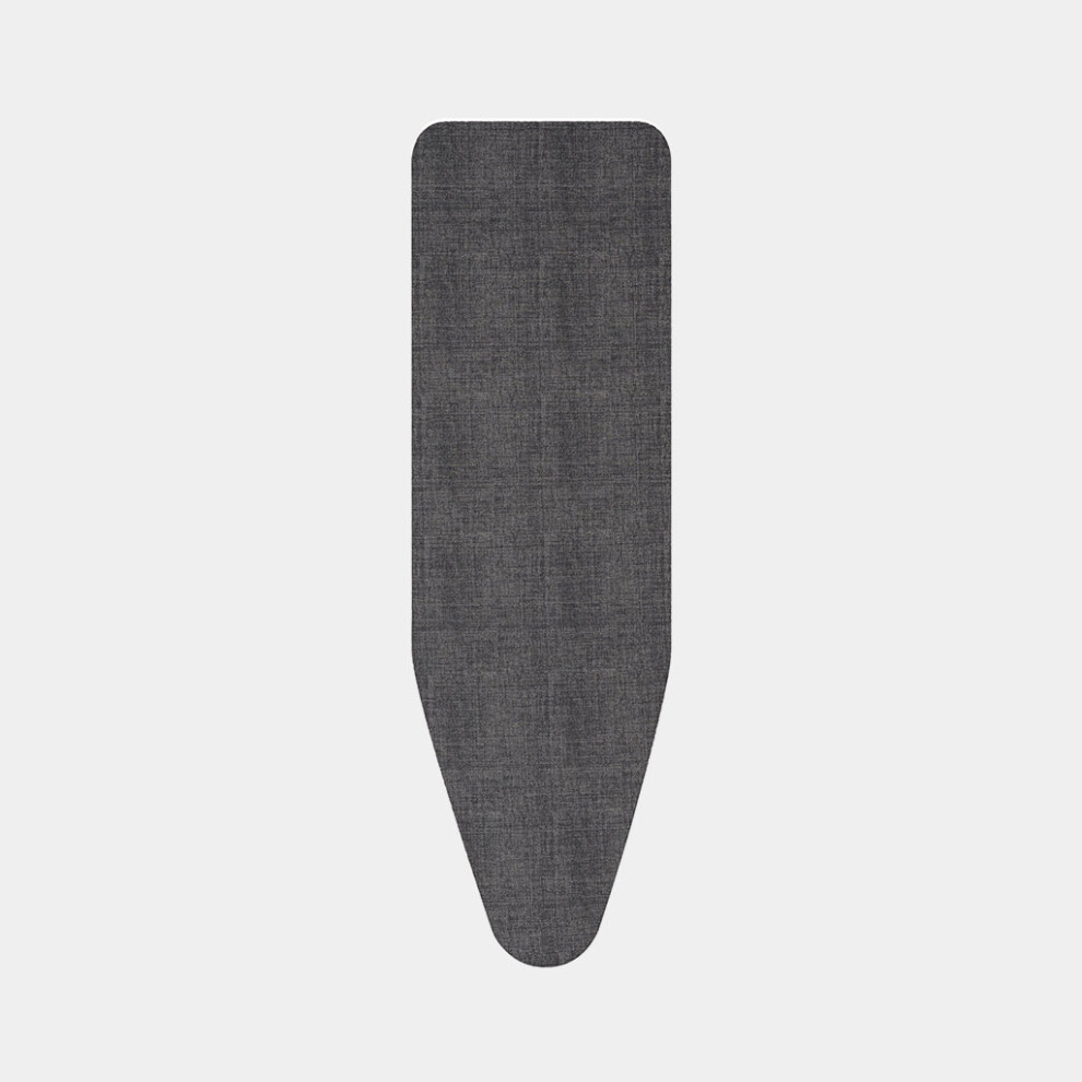 Brabantia Denim Black Ironing Board Cover with 2mm Foam 124 x 38 cm, Size B