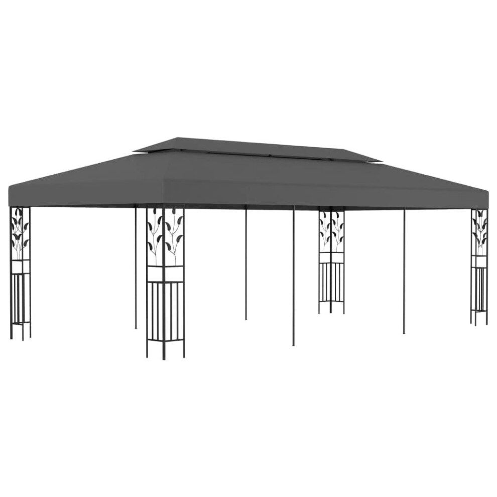 vidaXL Gazebo 3x6m Anthracite Outdoor Patio Garden Canopy Shelters Pavilion