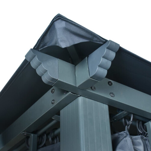 VidaXL vidaXL Pavillon mit Vorhängen 400300 cm Anthrazit Aluminium 1
