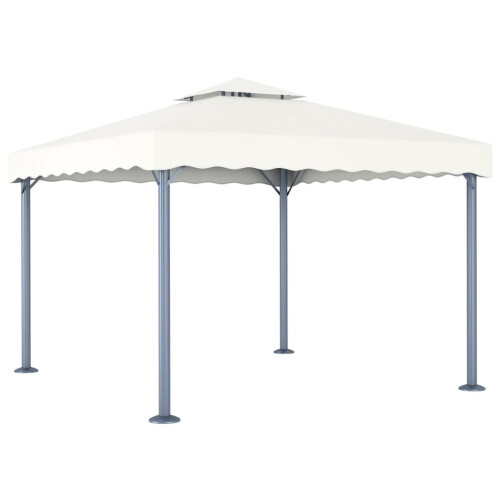 VidaXL vidaXL Pavillon 300 x 300 cm Creme Aluminium 1
