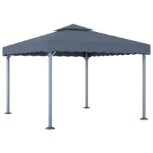 vidaXL Gazebo 300x300cm Anthracite Aluminium Tent Canopy Marquee Pavilion