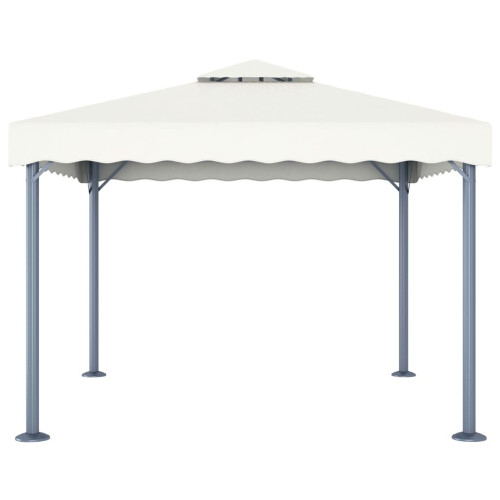 VidaXL vidaXL Pavillon 300 x 300 cm Creme Aluminium 2
