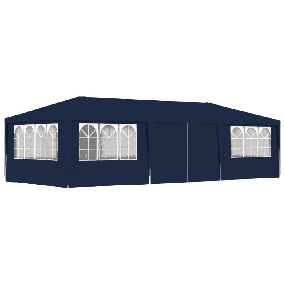 vidaXL Professional Party Tent with Side Walls 9m Blue Garden Canopy Gazebo