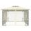 VidaXL vidaXL Pavillon mit Netz 300x400x265 cm Creme 5