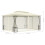 VidaXL vidaXL Pavillon mit Netz 300x400x265 cm Creme 7