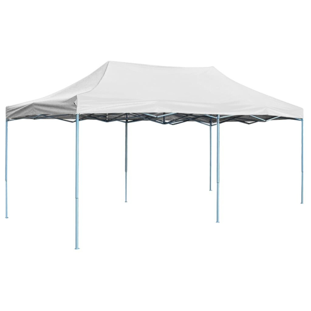 Garden Furniture Set Professional Folding Party Tent 3x6 m Steel White