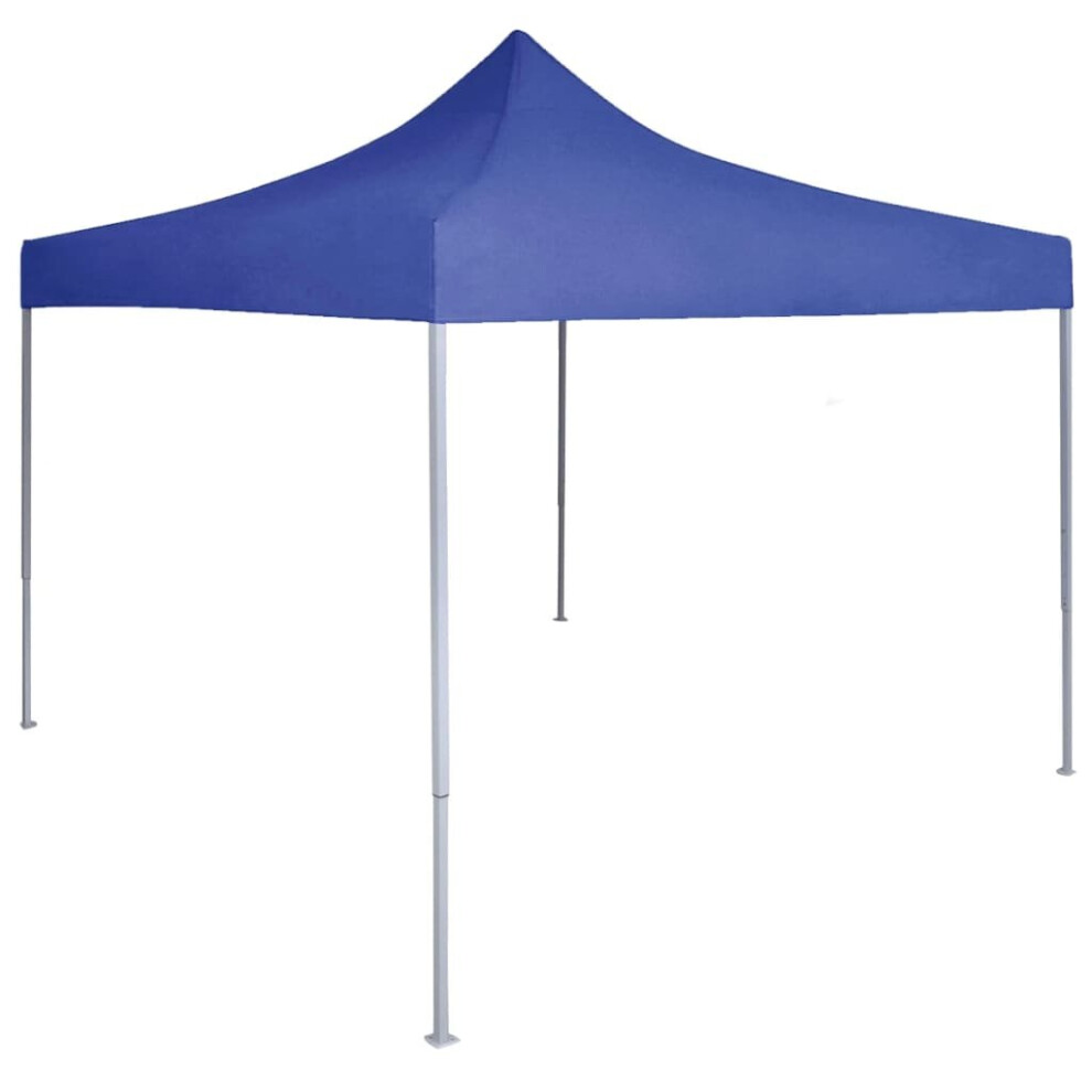 Garden Furniture Set Professional Folding Party Tent 2x2 m Steel Blue