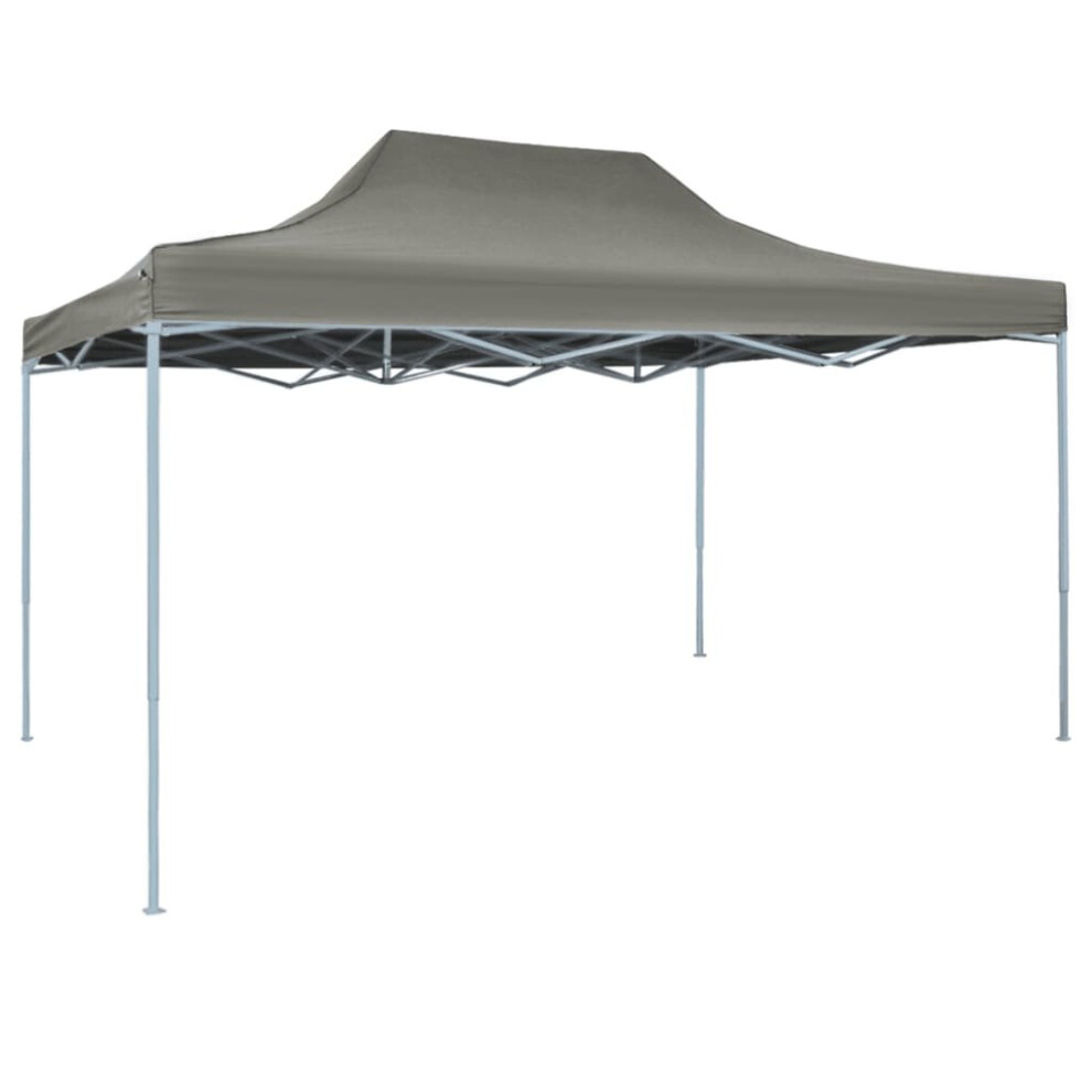 vidaXL Professional Folding Party Tent 3x4m Anthracite Steel Outdoor Canopy