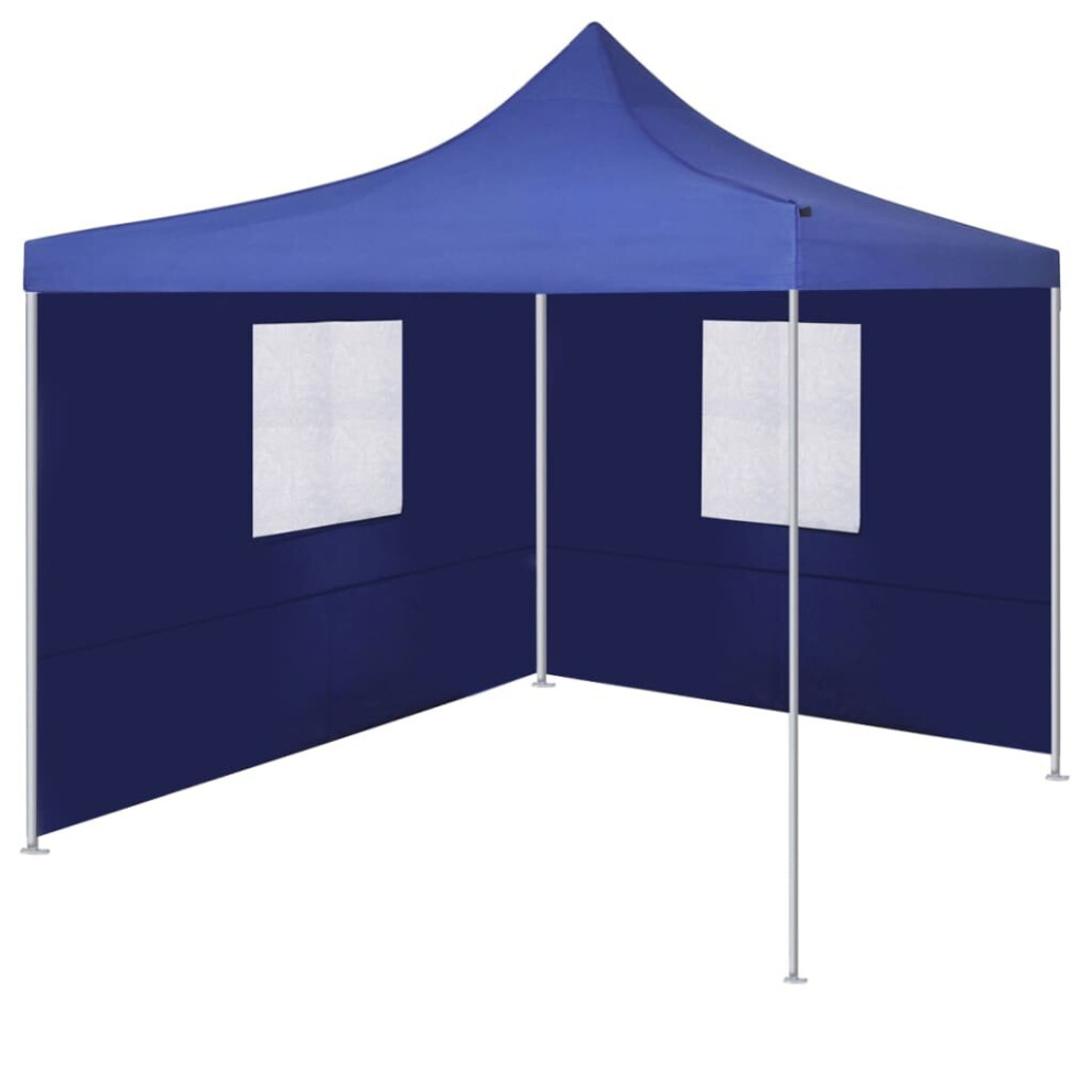 Garden Furniture Set Foldable Tent with 2 Walls 3x3 m Blue