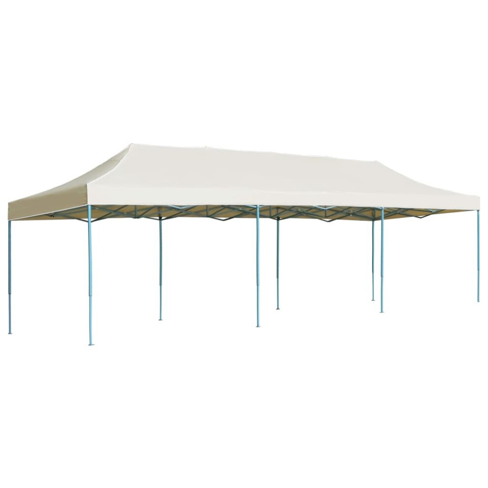 vidaXL Folding Pop-up Party Tent 3x9m Cream Outdoor Gazebo Canopy Marquee