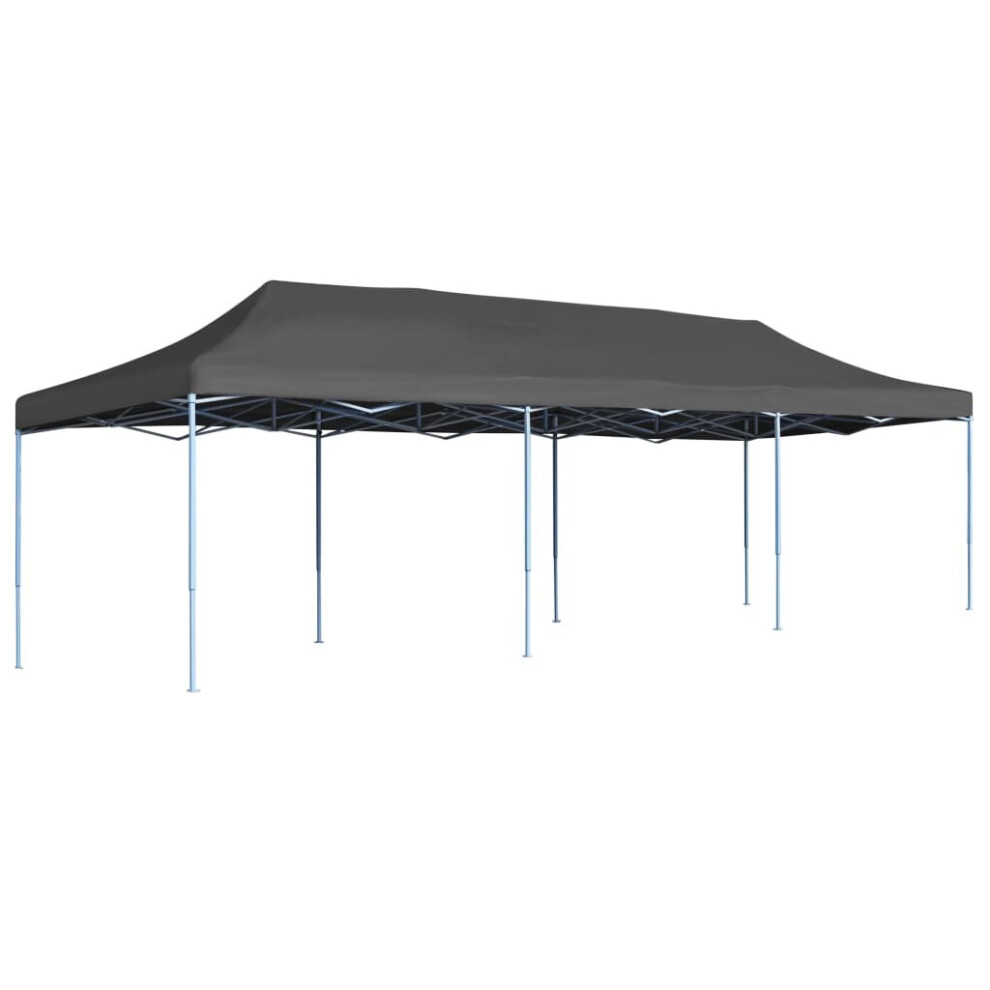 vidaXL Folding Pop-up Party Tent 3x9m Anthracite Outdoor Canopy Gazebo Marquee